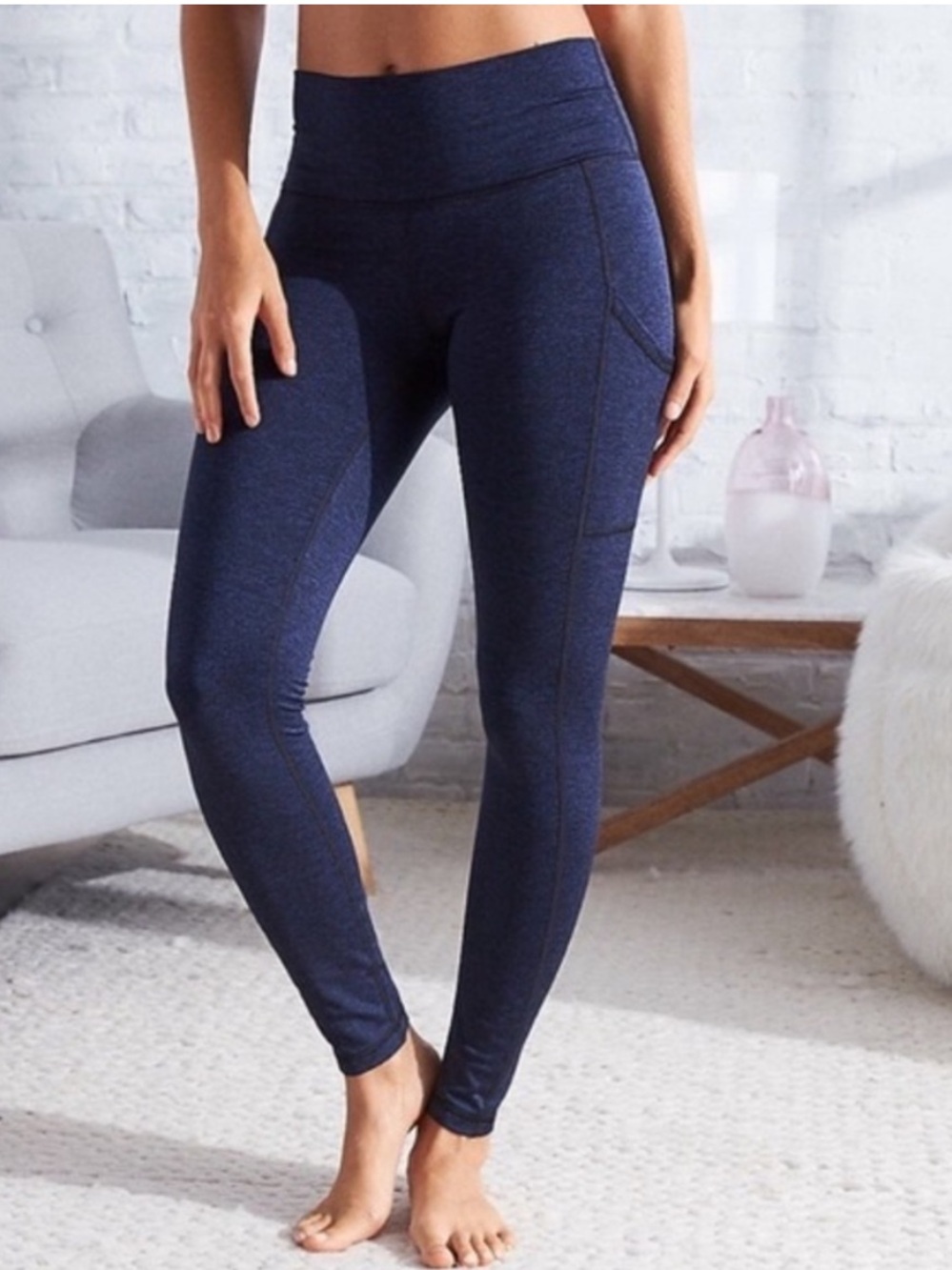 Aerie Chill Play Move Navy Leggings | Size XL